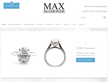 Tablet Screenshot of maxdiamonds.com.au